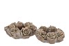 CONCRETE SAINT GOLD ROSE WREATH POT 24X24X9CM NM
