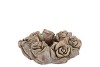 CONCRETE SAINT GOLD ROSE WREATH POT 21X21X8CM