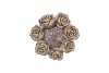 CONCRETE SAINT GOLD ROSE WREATH POT 21X21X8CM