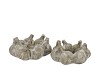 CONCRETE GARLIC WREATH NATURAL 22X22X10CM NM