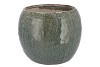 IRON STONE BLUE BALL POT 24X24X16CM NM