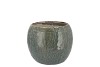 IRON STONE BLUE BALL POT 14X14X10CM NM