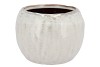 IRON STONE WHITE BALL POT 24X24X16CM NM