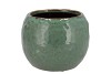 IRON STONE GREEN BALL POT 20X20X16CM NM