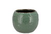 IRON STONE GREEN BALL POT 16X16X12CM NM