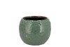 IRON STONE GREEN BALL POT 14X14X10CM NM