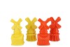 HOLLAND YELLOW/ORANGE VASE MILL ASS 12X11X24CM NM