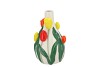ISA DUTCH ORANGE/YELLOW/RED MIX VASE NECK TULIP 14X13X22 NM