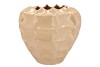LIMA BEIGE VASE CARVE 36X36X33CM NM