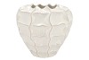 LIMA WHITE VASE CARVE 36X36X33CM NM