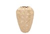 LIMA BEIGE VASE LONG CARVE 22X22X29CM NM
