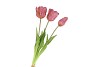 SILK TULIP BOUQUET PURPLE 26X47CM NM