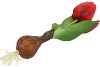 SILK TULIP BULB RED 25CM NM