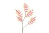 SILK SALIX LEAF SMALL ORANGE 90CM