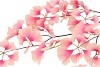 SILK GINKGO PINK/CHAMPAGNE 130CM