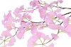SILK GINKGO PURPLE 130CM