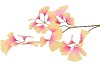 SILK GINKGO ORANGE 85CM