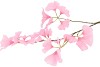 SILK GINKGO PINK 85CM NM