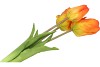SILK TULIP BOUQUET ORANGE 26X47CM NM