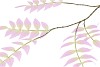 SILK SALIX LEAF SMALL PURPLE 90CM