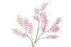 SILK SALIX LEAF PINK 135CM NM