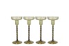 JULES SUMMER GREEN CANDLE HOLDER ASS 9X17CM NM
