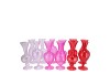 SUNNY DUTCH PINK MIX GLASS VASE ASS 8X8X16CM NM