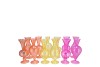 SUNNY DUTCH ORANGE MIX GLASS VASE ASS 8X8X16CM NM