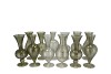 SUNNY SUMMER GREEN MIX GLASS VASE ASS 10X10X20CM NM
