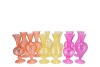 SUNNY DUTCH ORANGE MIX GLASS VASE ASS 10X10X20CM NM