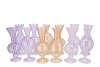 SUNNY DREAMY PASTEL MIX GLASS VASE ASS 12X12X28CM NM