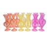 SUNNY DUTCH ORANGE MIX GLASS VASE ASS 12X12X28CM NM