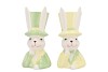 EASTER CERAMIC DREAMY PASTEL MIX BUNNY HAT ASS 12X14X25CM