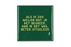 TILE ALS IK ZOU WILLEN GREEN 10X10X1CM