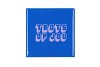 TILE TROTS OP JOU BLUE 10X10X1CM NM