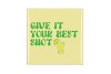 TILE GIVE IT YOUR BEST SHOT BEIGE 10X10X1CM NM