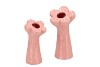 MARA PINK VASE BLOOM 10X10X21CM NM