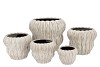 LIMA WHITE POT BUBBLE 28X28X26CM NM