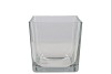 GLASS CUBE VASE KNYST H17X14X14CM