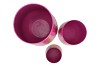JUNE TROPICAL FUCHSIA VASE IRON S/3 22X23CM/30X35CM/44X45CM