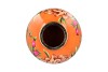 JUNE TROPICAL ORANGE VASE FLOWER IRON 28X28X36CM