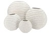 LIMA WHITE VASE OVAL 23X10X22CM NM