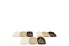 A'DAM NATURAL BROWN MIX PLATE ASS 7X2X13CM NM