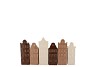 A'DAM HOUSES CANAL NATURAL BROWN MIX VASE ASS 5X4X14CM NM