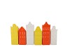 A'DAM HOUSES CANAL DUTCH ORANGE MIX VASE ASS 6X5X20CM NM