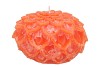 CANDLE DAHLIA ORANGE 15X10CM NM
