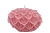 CANDLE DAHLIA OLD DARK PINK 12X8CM NM