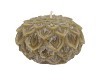 CANDLE DAHLIA OLIVE 12X8CM NM