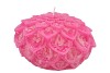 CANDLE DAHLIA FUCHSIA 15X10CM NM