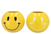 SMILEY YELLOW MIX VASE ASS 21X21X18CM NM